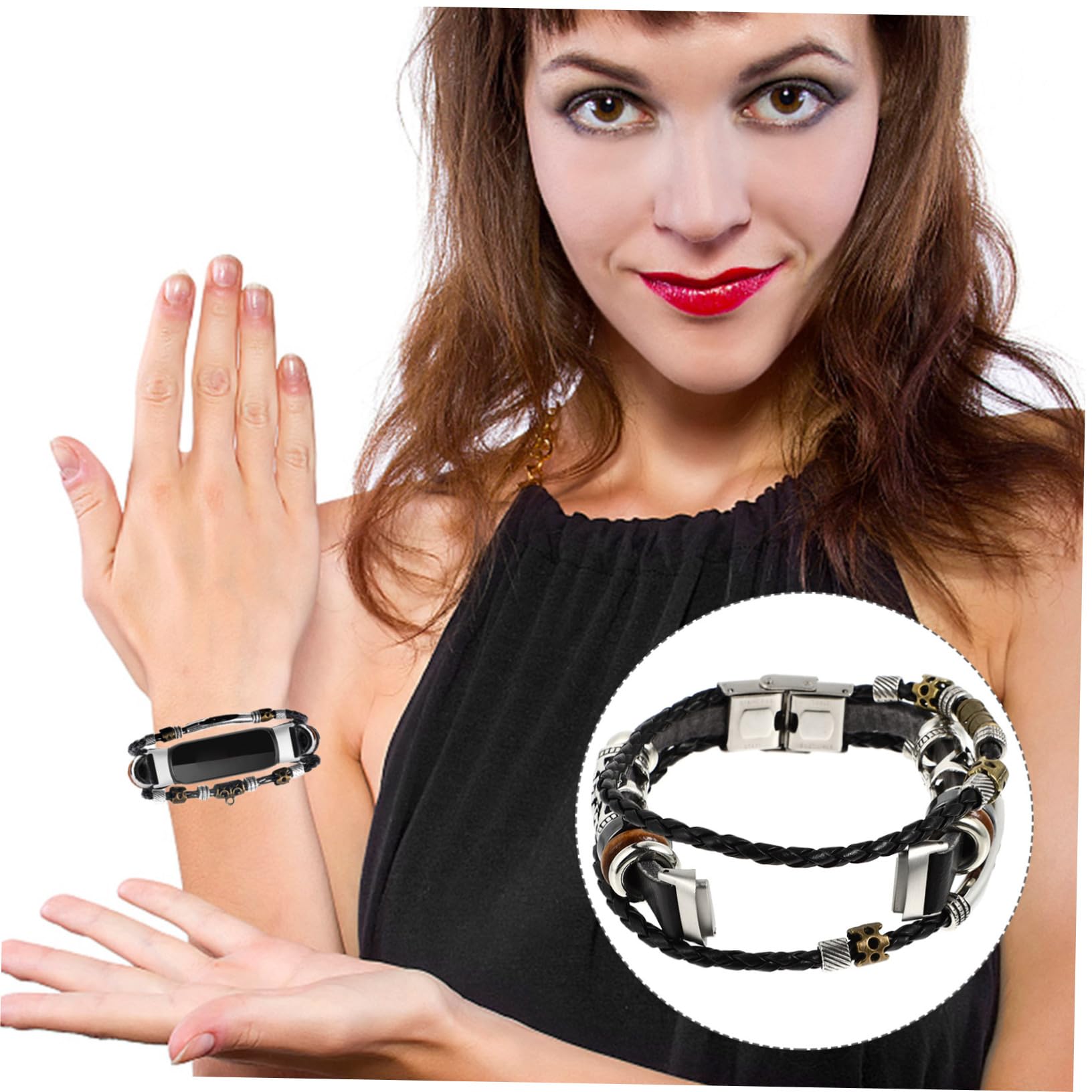 UKCOCO 2St Armband uhrenarmbänder Volksbrauch Gurt Anschauen Fräulein Leder