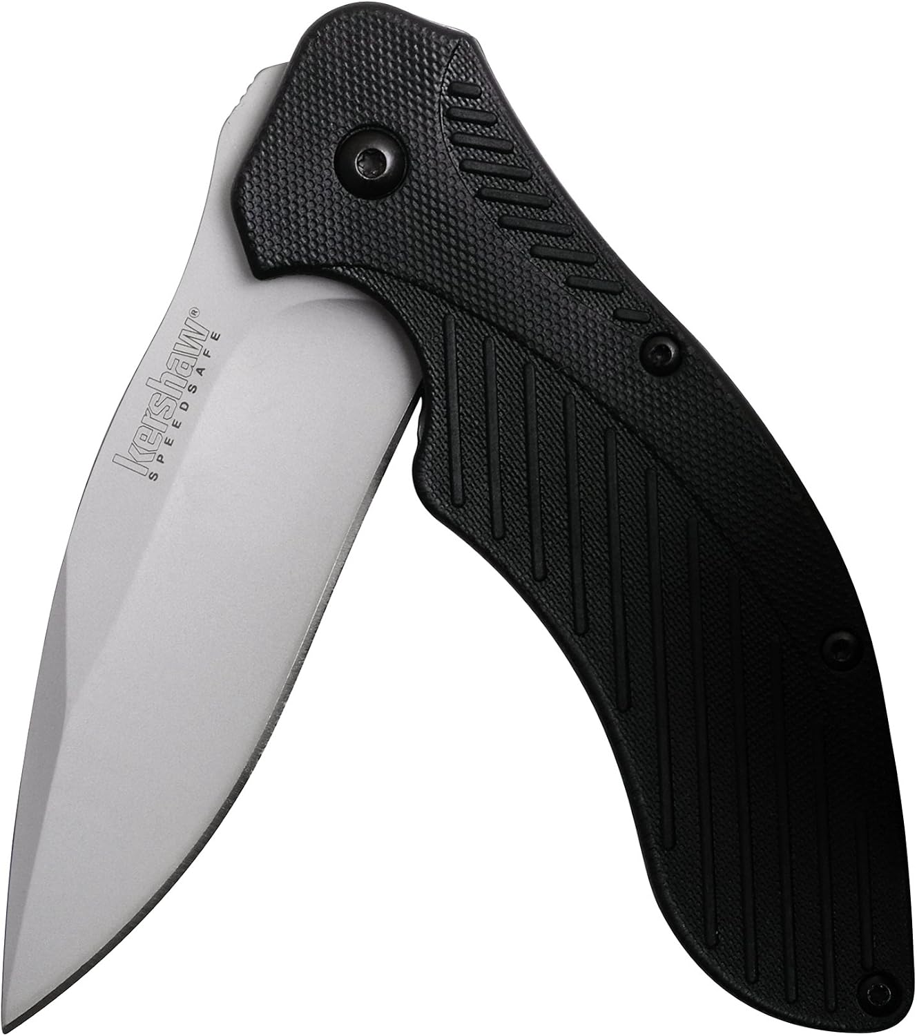 Kershaw Clash (1605); Multi-Function; 3.1 Inch 3Cr13MoV Steel Blade; Bead-Blasted; Glass-Filled Synthetic Polymer Handle; SpeedSafe Assisted Opening; Liner Lock; Flipper; Reversible Pocketclip; 4.3 oz