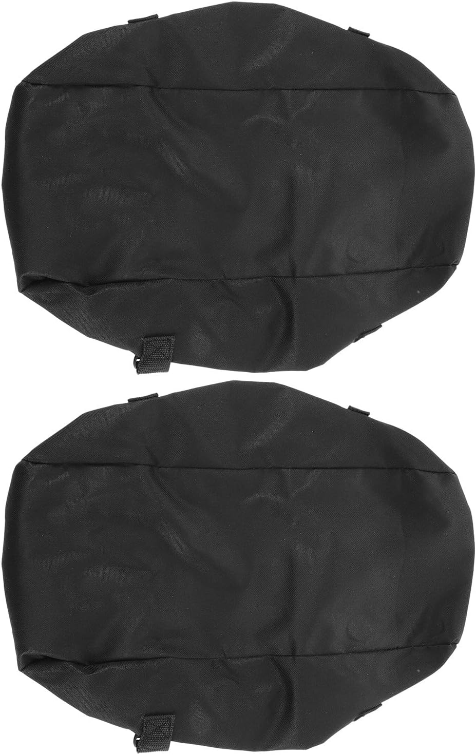 TEHAUX 2pcs Small Winch Cover, Weather Resistant Protective Cover, Black