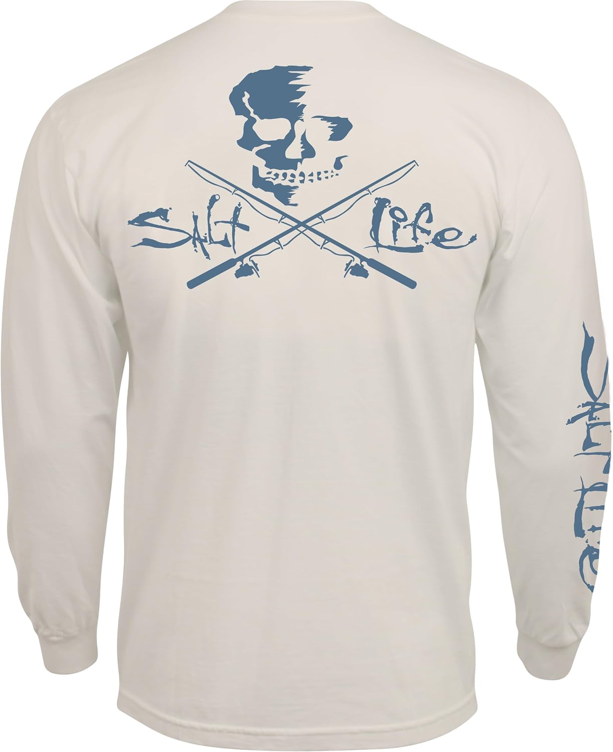 Salt Life Men's Skull and Poles Long Sleeve Classic Fit Shirt