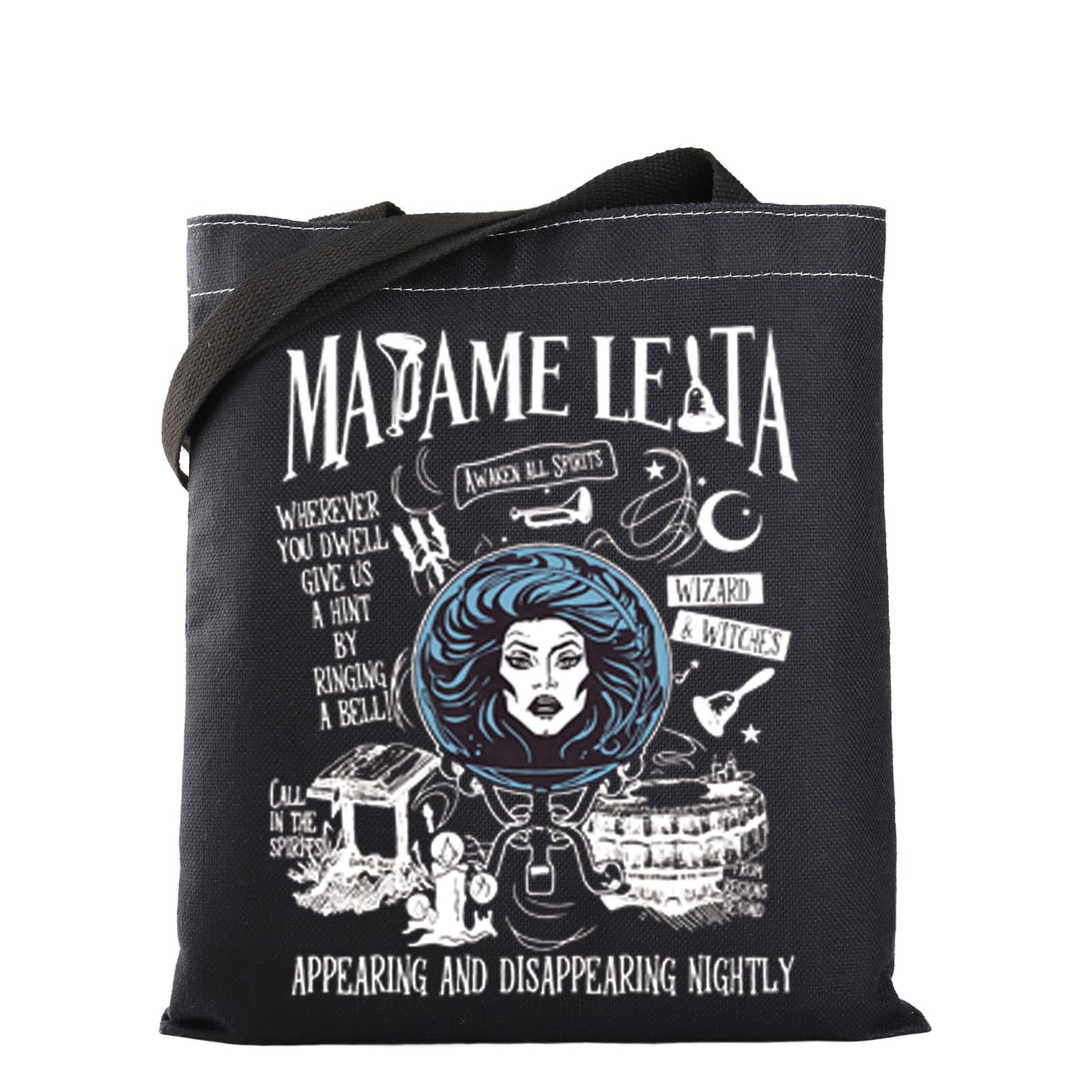 WSNANG Haunted Horror Inspired Gift Haunted Role Canvas Tote Bag Horror Movie Fans Gift Hatchet Ghost Shopping Bag