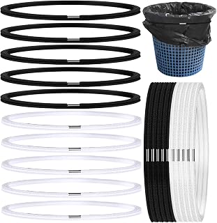 20 Pcs Garbage Can Bands, Trash Can Elastic Rubber Bands Fits 8 to 33 Gallon Trash Cans, Trash Can Bands Waste Box Holder Cabinet Loop Straps for Garbage Bag Liner Home Office School Indoor Outdoor