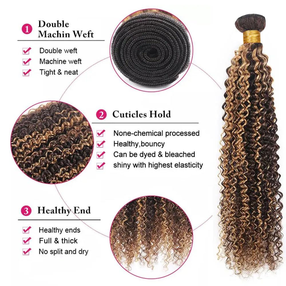 P427 Highlight Bundles Human Hair Honey Brown Water Wave Bundles 30 30 Inch Unprocessed Virgin Honey Blonde Water Wave Bundle Hair Extensions