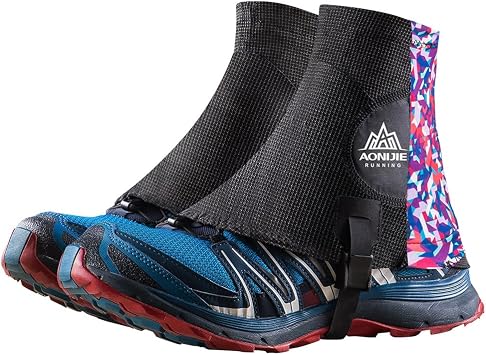 BlueField Low Trail Gaiters للمشي لمسافات طويلة ، الجري أحذية المشي ، Trail Running Gaiters Sandproof للنساء والرجال والشباب المشي لمسافات طويلة تسلق