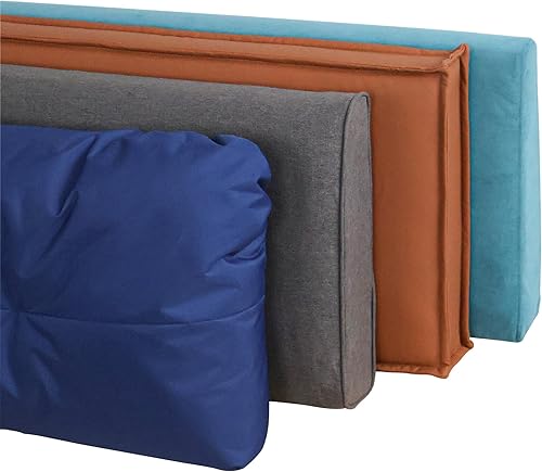 Cojín de banco de respaldo para interiores y exteriores, cojín de respaldo para sofá de jardín, protección solar impermeable, cojín de cintura para