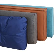 Custom Size Indoor/Outdoor Back Cushion Bench Cushion, Garden Couch Back Cushion, Waterproof Sun Protection Terrace Swing Waist Cushion, 7D Sponge, Dual-Purpose seat Cushion and Back Cushion