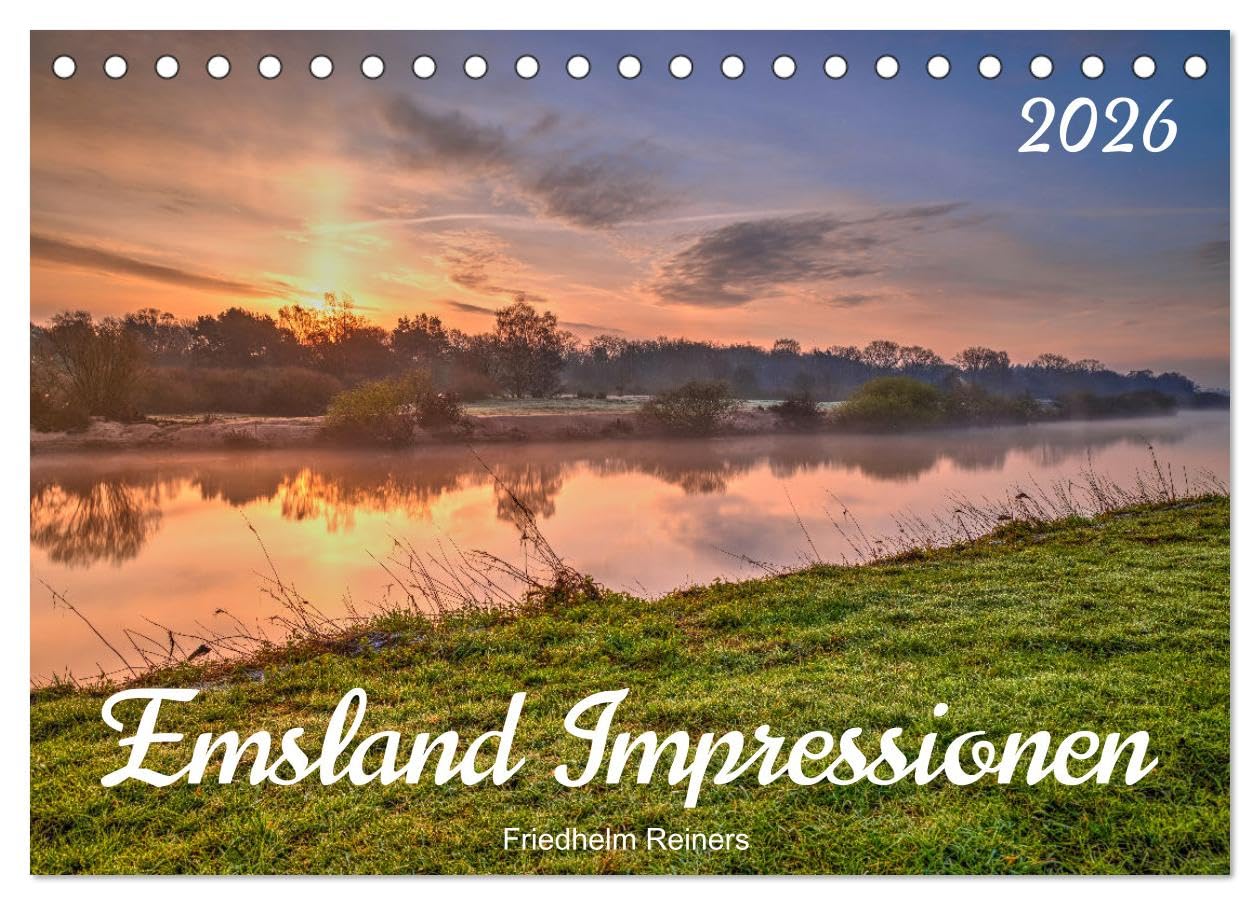 Emsland Impressionen (Tischkalender 2026 DIN A5 quer), CALVENDO Monatskalender: Das Emsland in malerischen Bildern