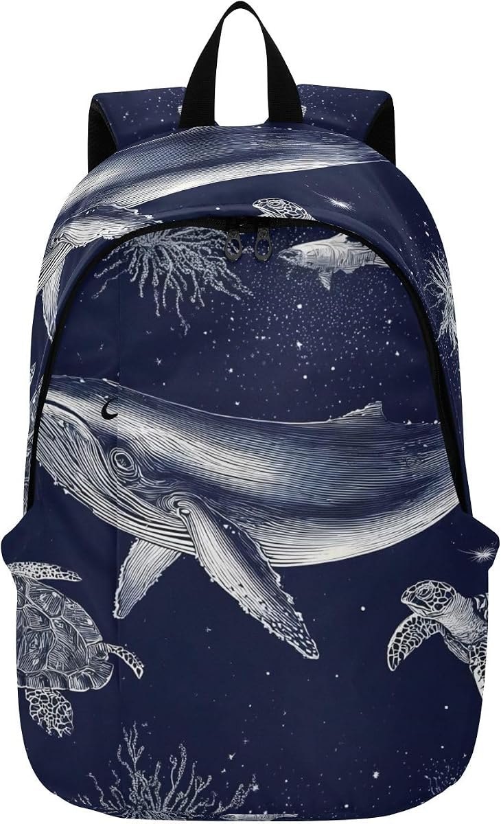 Laptop Backpack Whale Turtle 25L Daily Commuter | Fits 15.6" laptop, 25L large capacity, Lightweight, Water-resistant, Adjustable strap, Ideal for daily commuting and travel