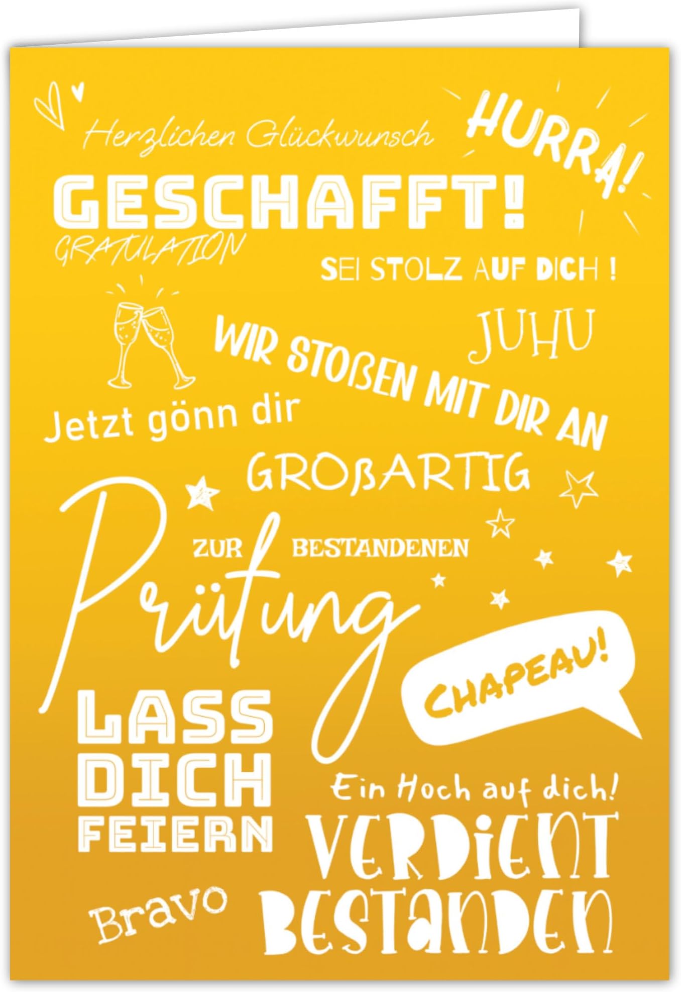 Abi Nicht Bestanden Welcher Abschluss Glückwunschkarte zur bestandenen Prüfung – Verdient bestanden
