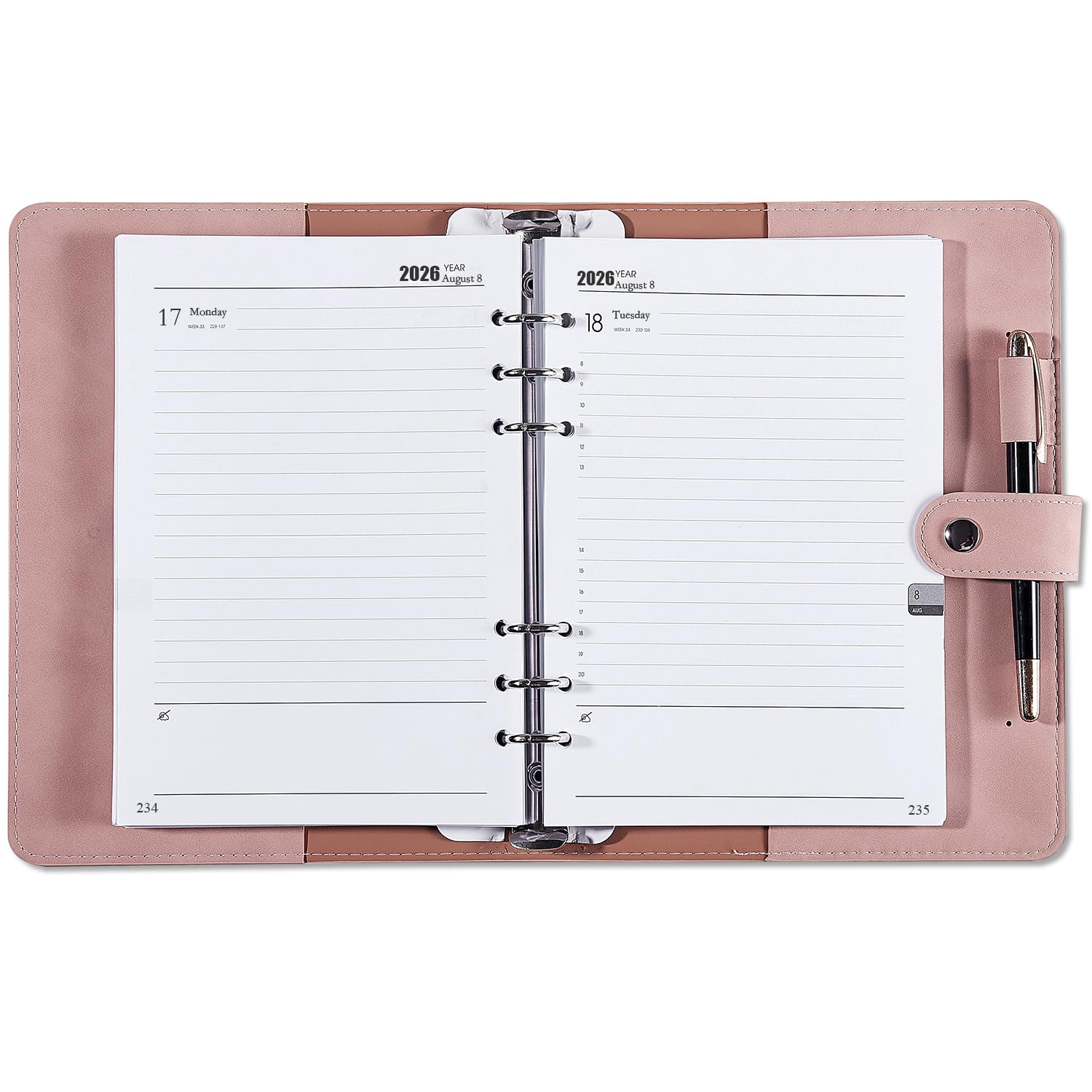 Inner Pocket Organizer Daily Planner 2025 - 1 Page Per Day Graphic By ...