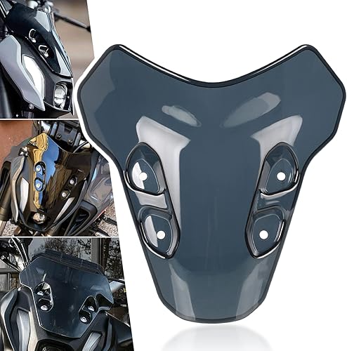 MT-07 2025 - Parabrisas delantero de motocicleta compatible con MT07 MT-07 2021 2022 2023 2024 2025 negro