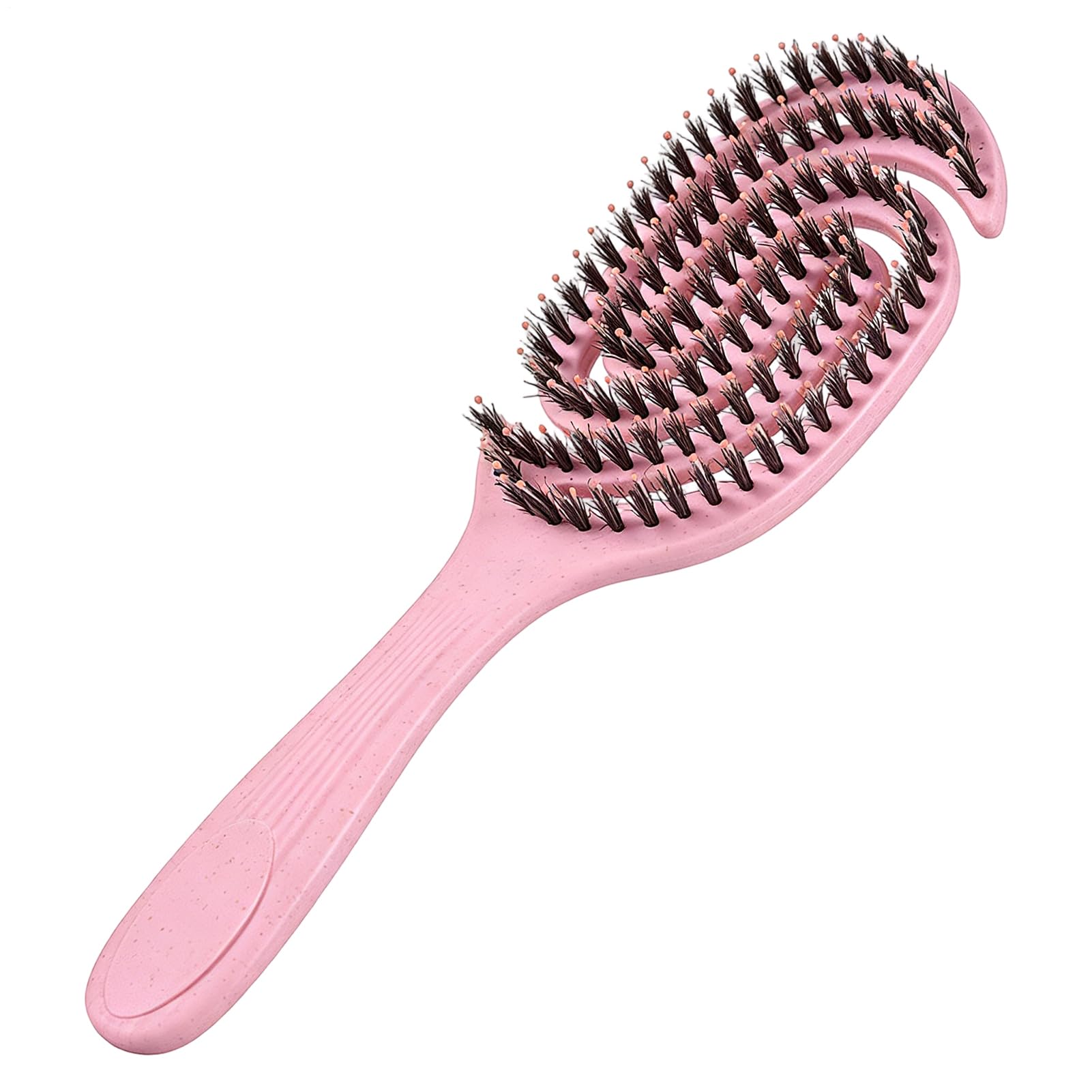 Cepillo de peinado de pelo rizado con diseño portátil en espiral para desenredar el cabello 8