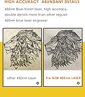 Vista 2 de LaserPecker Grabador láser 1 Pro (básico), mini grabado portátil, grabado de alta precisión para cuero de fieltro de madera, gafas protectoras