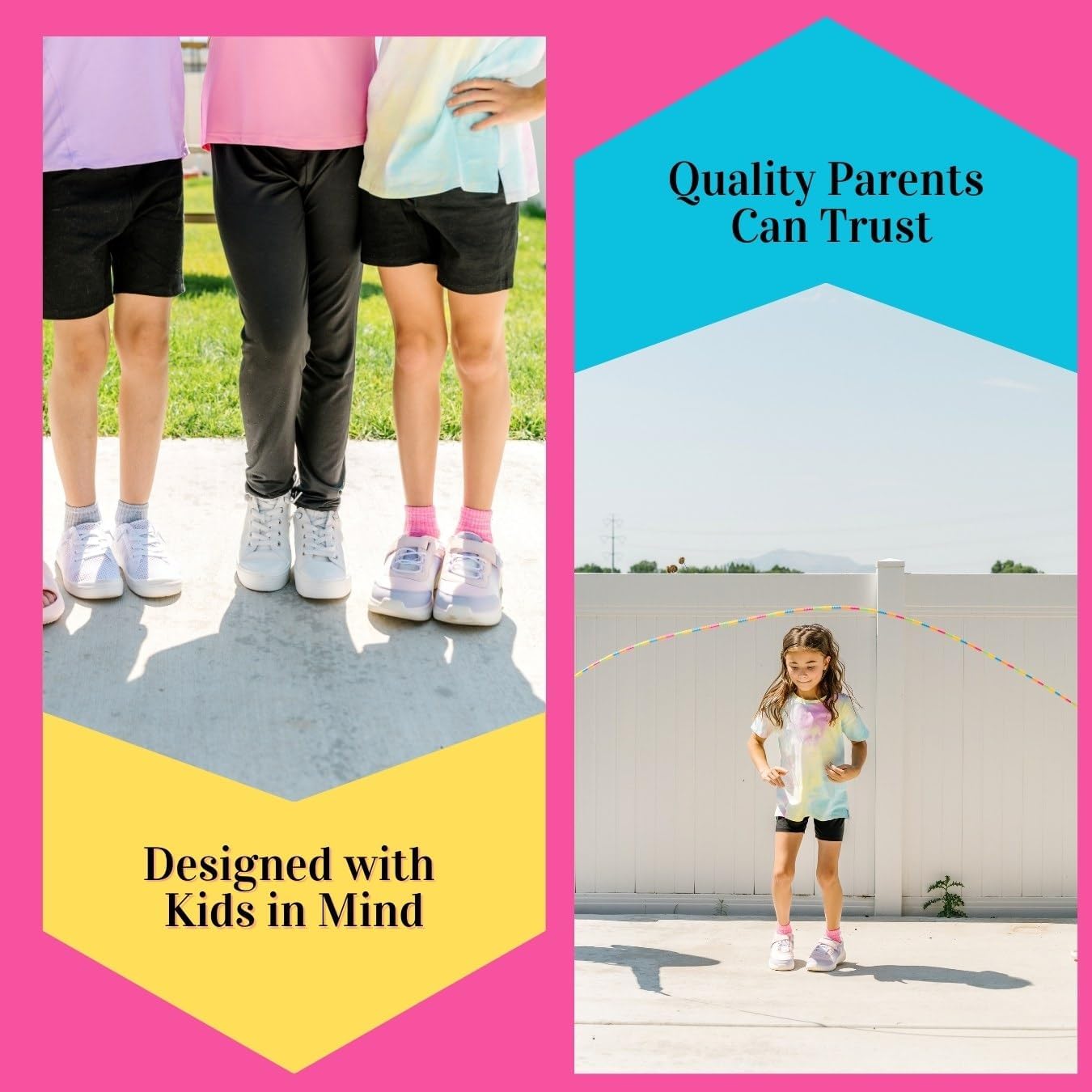 Girl's Cotton Bike Shorts, Cartwheel, Dance Shorts - 3 Pack - Image 6