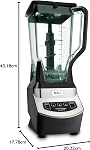 Ninja NJ600WMC Professional Blender, 72 oz Pitcher, Black/Silver, 900W (Canadian Version)