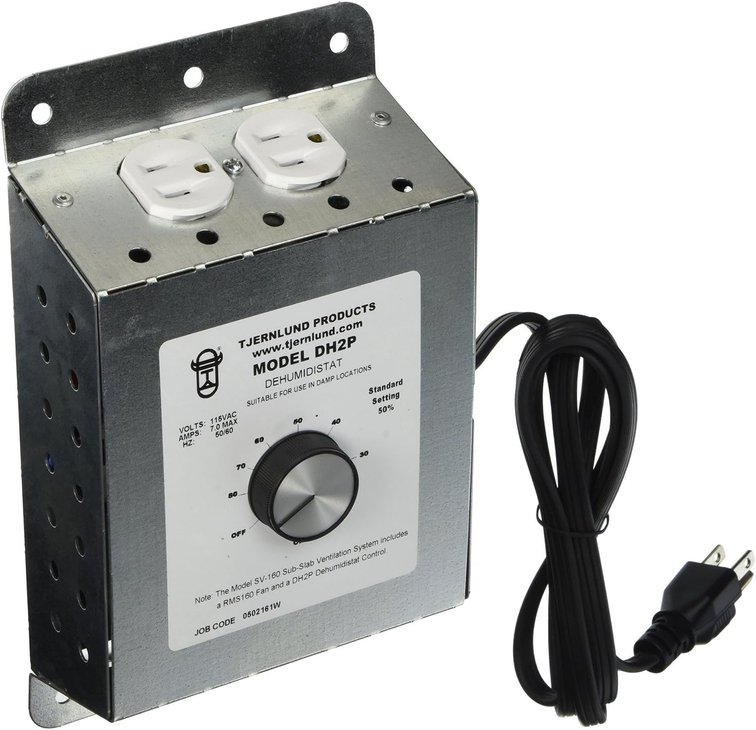 DH2P Dehumidistat for Fresh Air Supply Fans Model