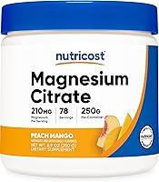 Vista 10 de Nutricost Polvo de citrato de magnesio (ponche de fruta, 8.82 oz)