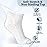 +MD Diabetic Socks for Men Women-6 Pairs Ankle Non-Binding Extra Wide, Seamless Circulator Socks for Edema 10-13 3Blk/3Wht