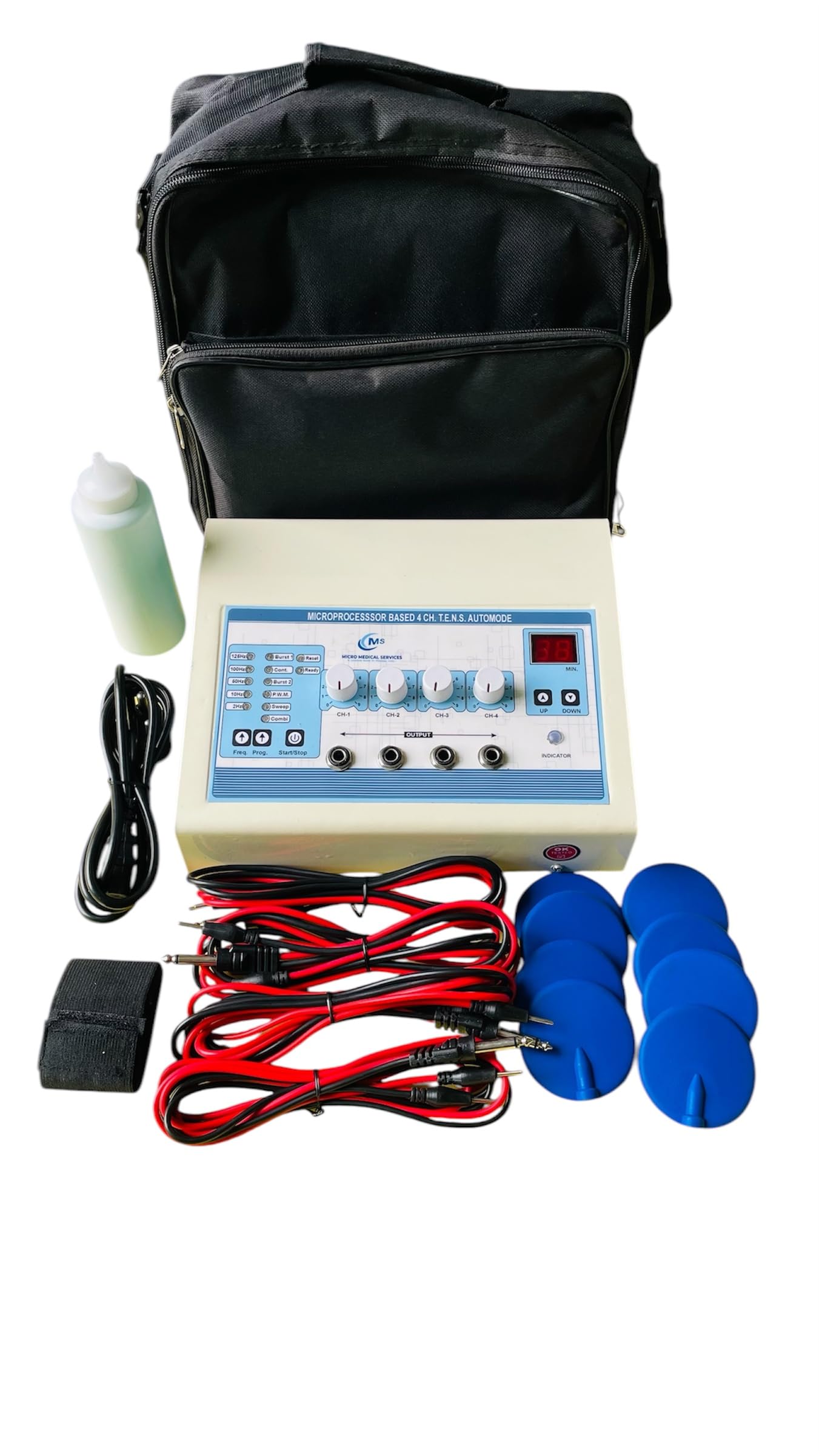 Automode 4 Channel Tens Machine for Physiotherapy Tens Auto Mode 4 Channel Euquipment for All Pain Relief Device with One Year Warranty-image-30