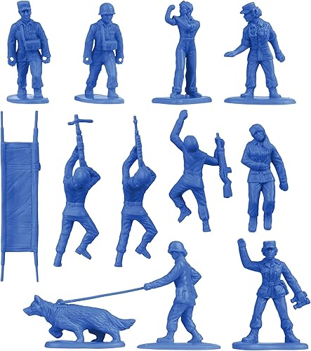 Miniatura 4 de BMC - Figuras de plástico para mujer, 36 unidades, color azul, fabricadas en Estados Unidos