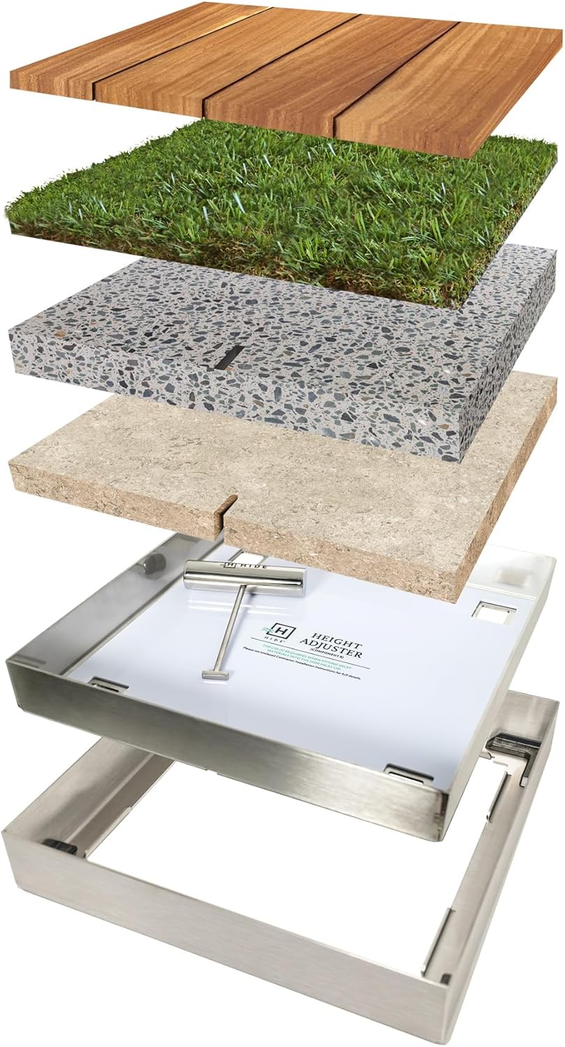 HIDE Luxury Access Cover for Pool (10" Cover - 2.5" Inlay Depth)