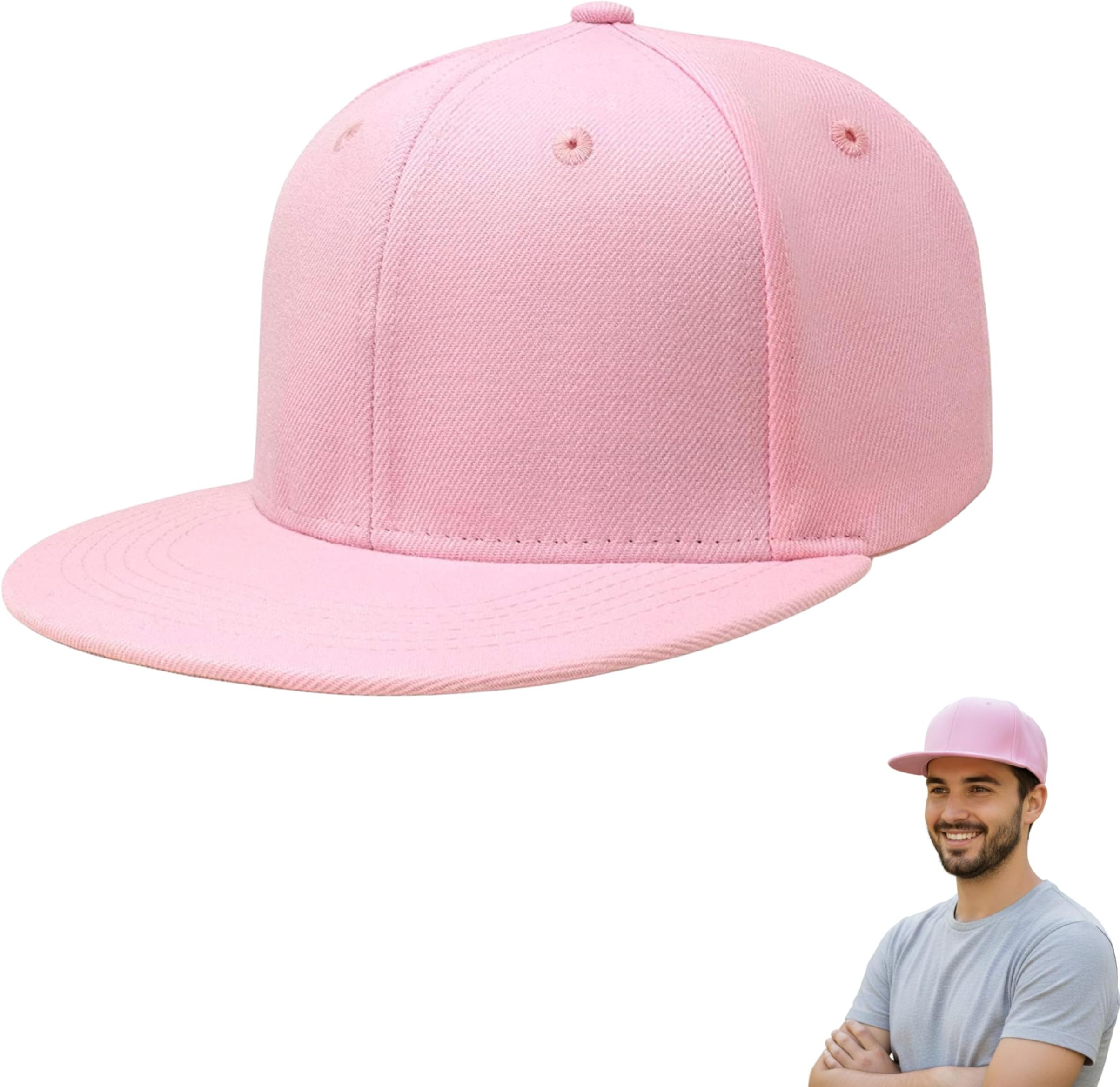 Snapback Cap for Men | Plain Snapback Cap | Hip-Hop Urban Swagger Snapback Cap for Men & Women | Flat Brim Hip-Hop Cap | Adjustable Hip Hop Caps | Street Fashion Cap