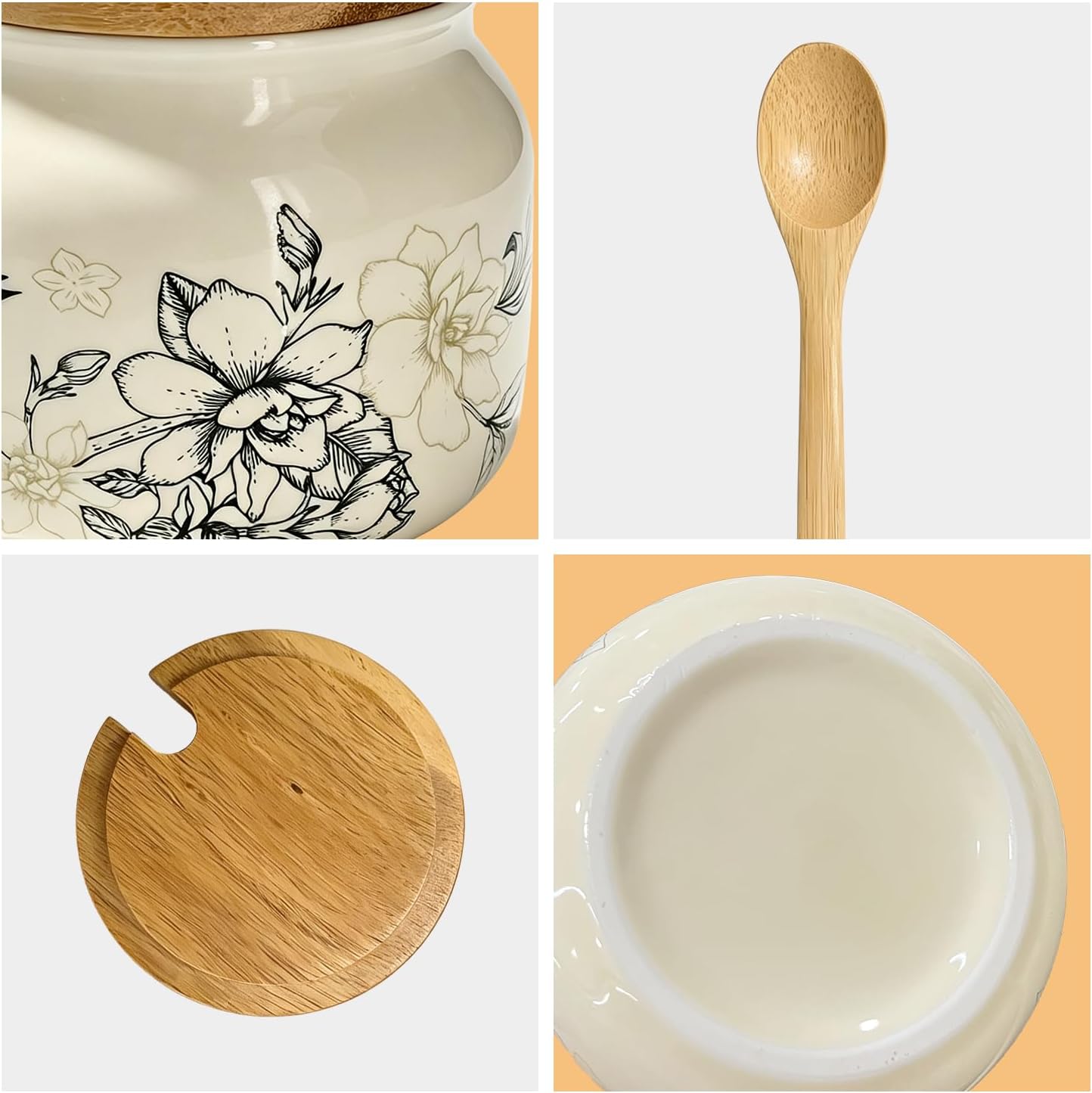 Salt Cellar 13.4 oz, Chinese Classical Vine Pattern image 3