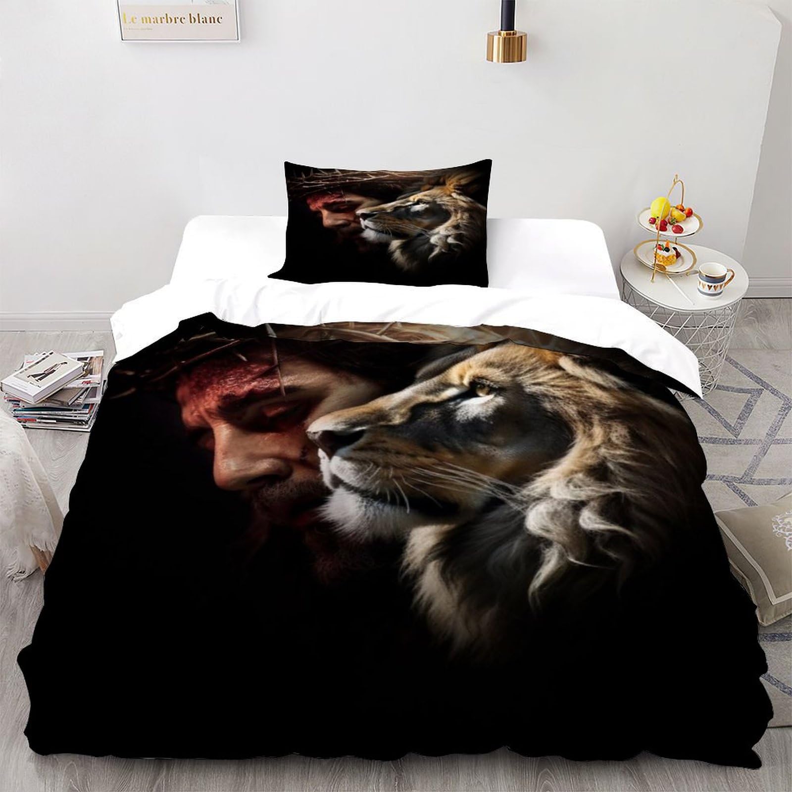 Parure de lit requin 135x200cm pour transformer la chambre d'enfant