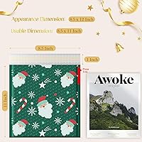 Vista 2 de Fuxury - Sobres de burbujas de 8.5 x 12 pulgadas, 10 paquetes, sobres acolchados de Navidad, tamaño utilizable 8.5 x 11", sobres de correo gruesos