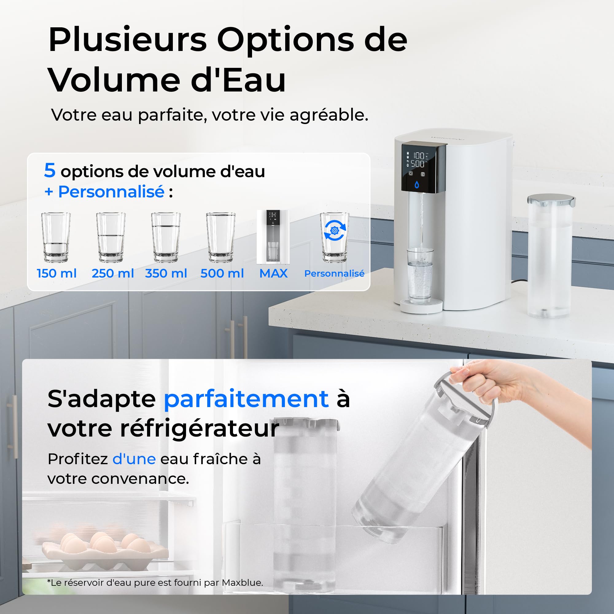 [Minéraux Alcalins] Waterdrop CoreRO Système d’Osmose Inverse, Certifié NSF/ANSI 58 & 372, Filtre RO de Comptoir à 7 Étapes, sans Installation, Réduit les PFAS, sans BPA, WD-C1SL