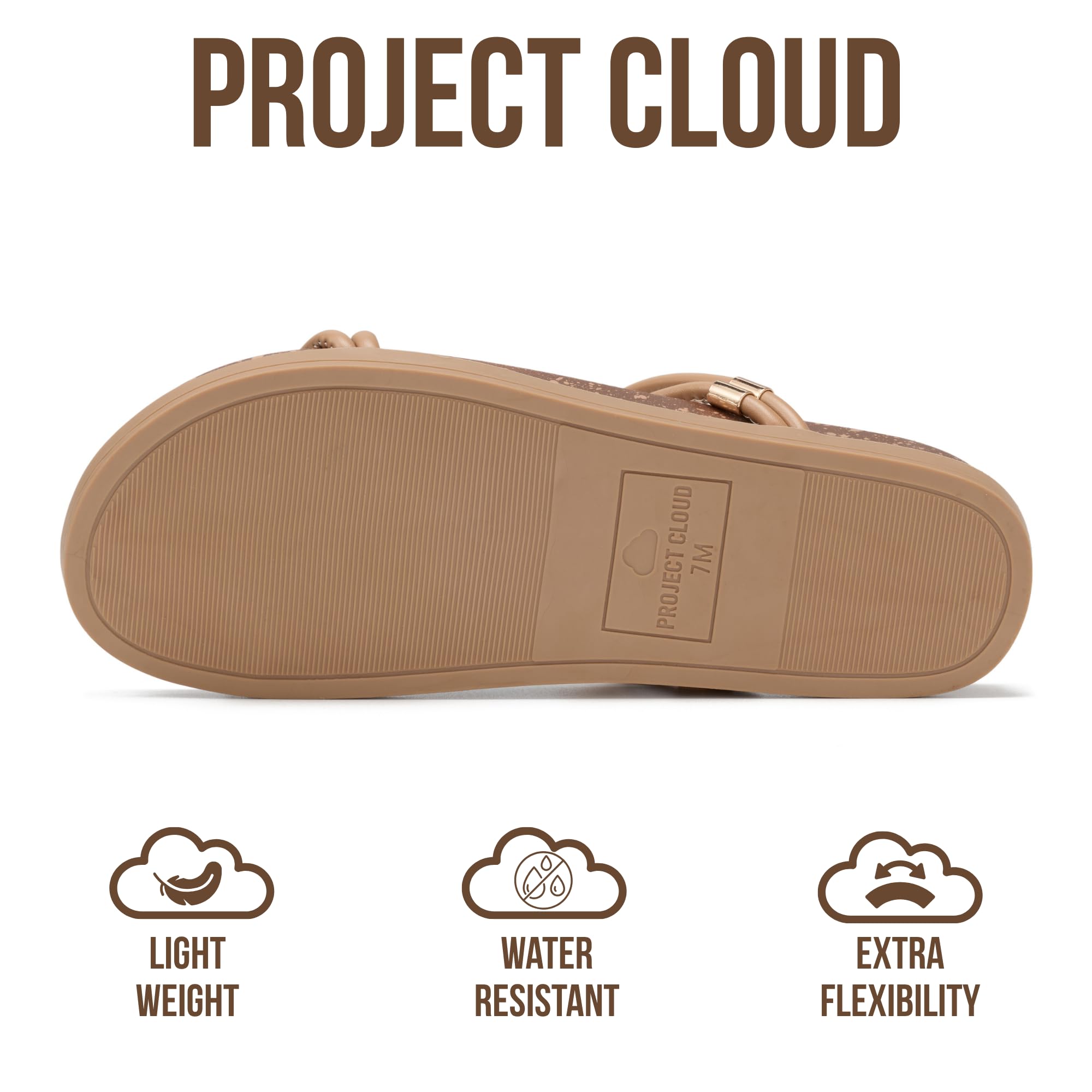 Project Cloud Summer Slides for Women 2026 with Plush and Soft Insole Womens Sandals Comfortable - Non-Slip and Lightweight Sandals Women Footwear — view 4