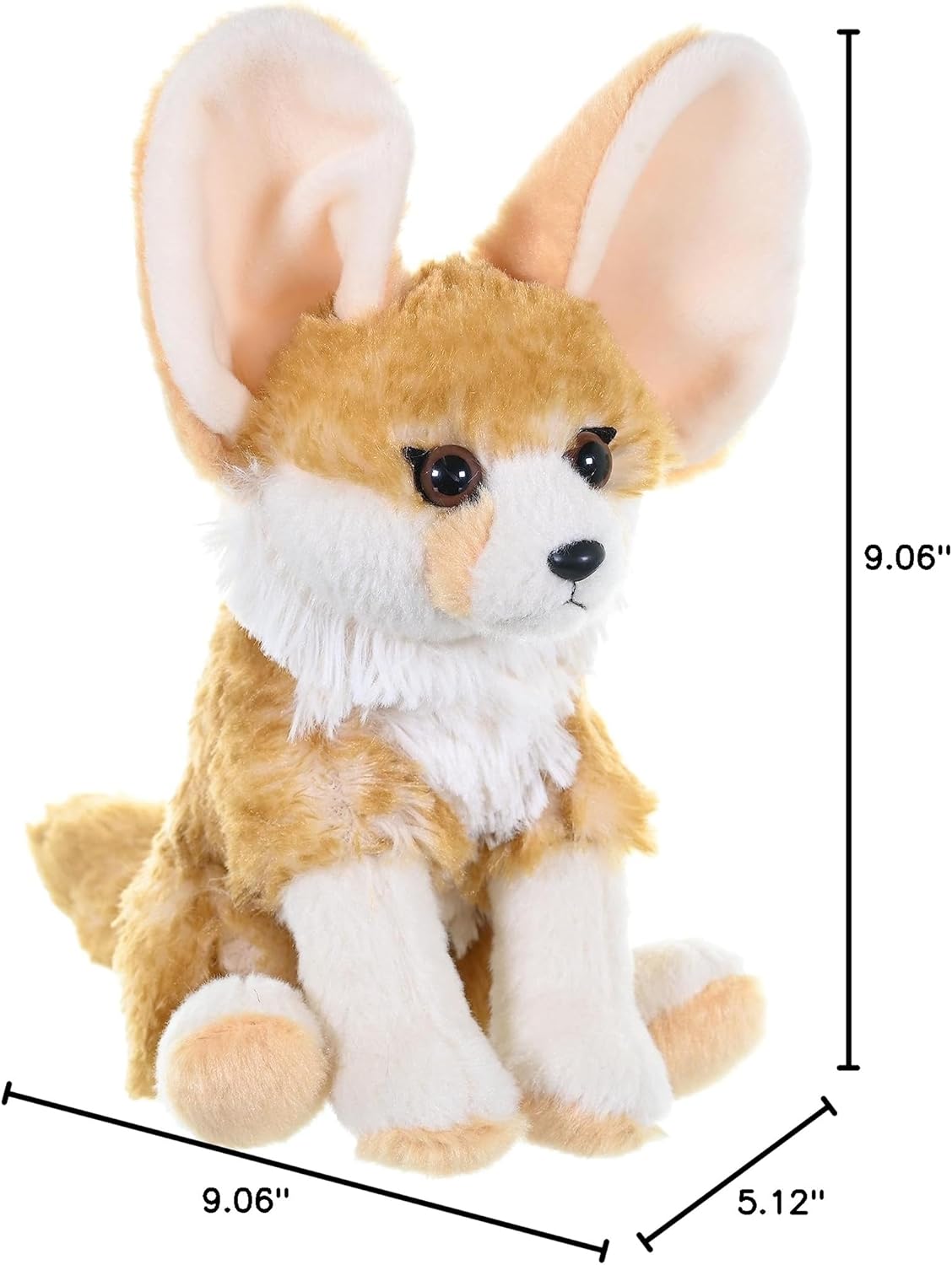 Wild Republic Fennec Fox Plush, Stuffed Animal, Plush Toy, Gifts for Kids, Cuddlekins 8 Inches