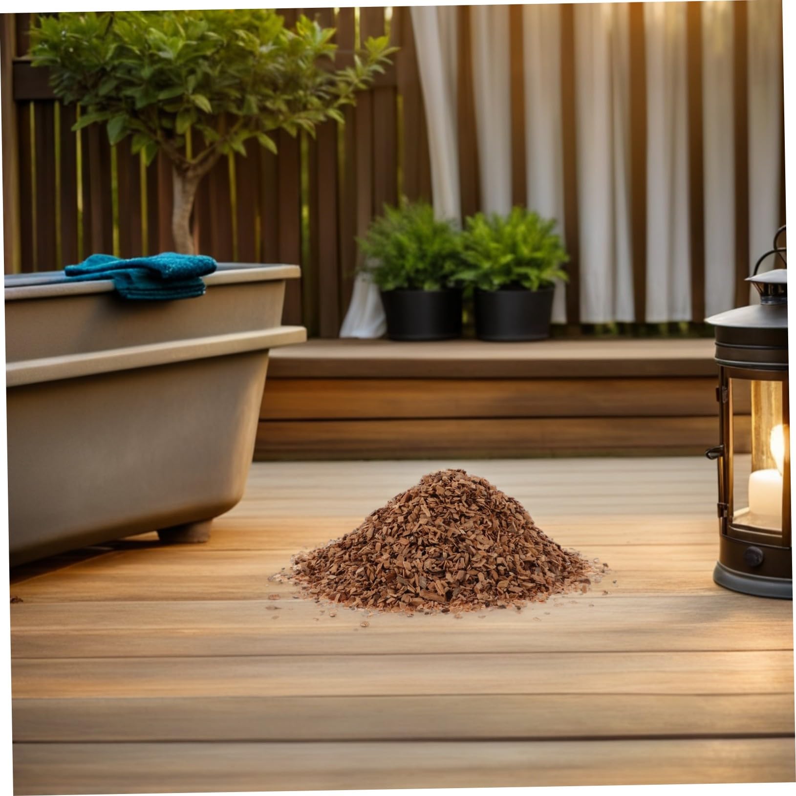 INOOMP Trucioli di Legno Ciliegio 1 Sacchetto per Affumicatura | Barbecue e Affumicatore, Accensione Rapida, Fumo Uniforme, Conserva i Succhi della Carne