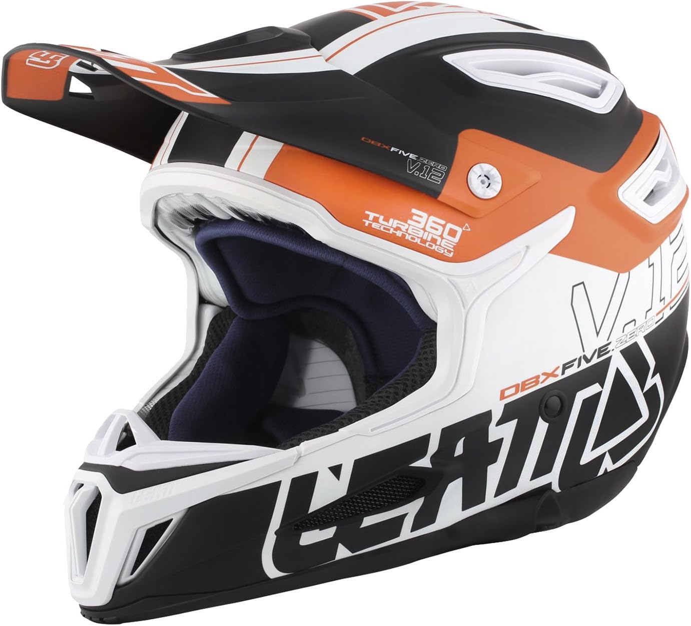 Leatt DBX 5.0 composite bike helmet 2016 black blue white M 57-58cm