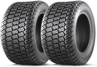 MaxAuto Fox V2 18x8.50-10 Turf Tires Set of 2 - 4PR Tubeless Lawn Mower Tires for Riding Mowers, Garden Tractors, 803lb Load