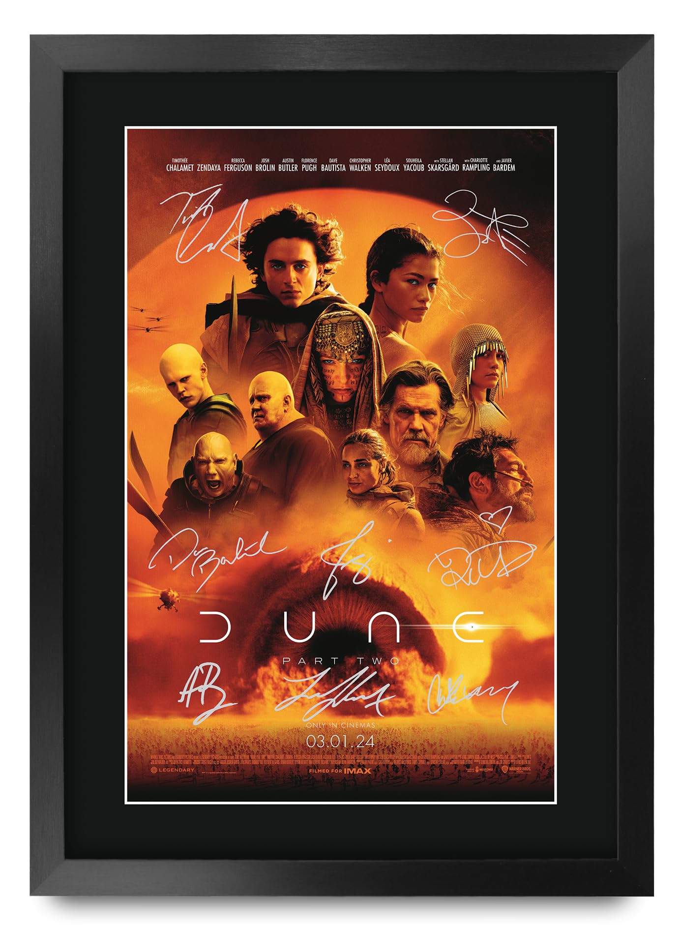 Dune Part 2 Framed Timothee Chalamet Autograph Review