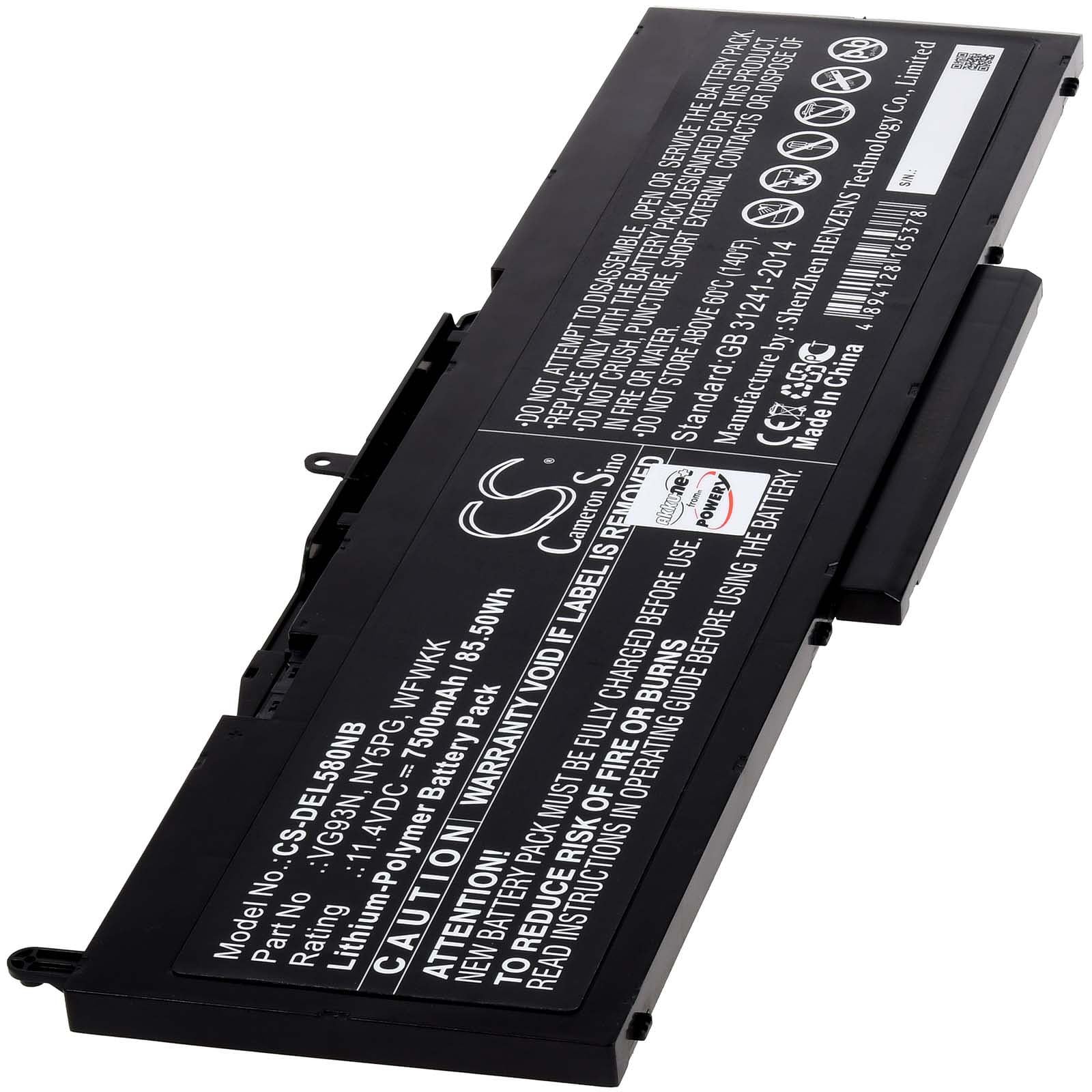 Akku Dell Latitude 5591 11,4V Laptop, 11,4V, Li-Polymer