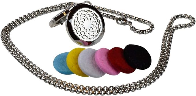 Difusor de Aromas Eléctrico Colgante Girasol con Cadena de Acero Inoxidable miniatura 7