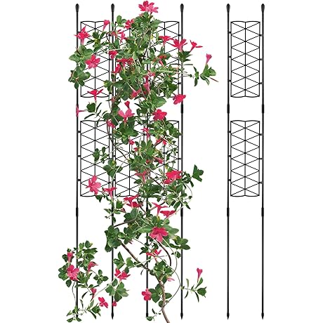NiHome 6-Pack 50-Inch Garden Trellises: Climbing Support for Outdoor Plants
