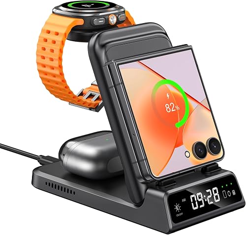 Wireless Charger for Samsung Z Flip 8, Charging Station for Galaxy Z Flip 8