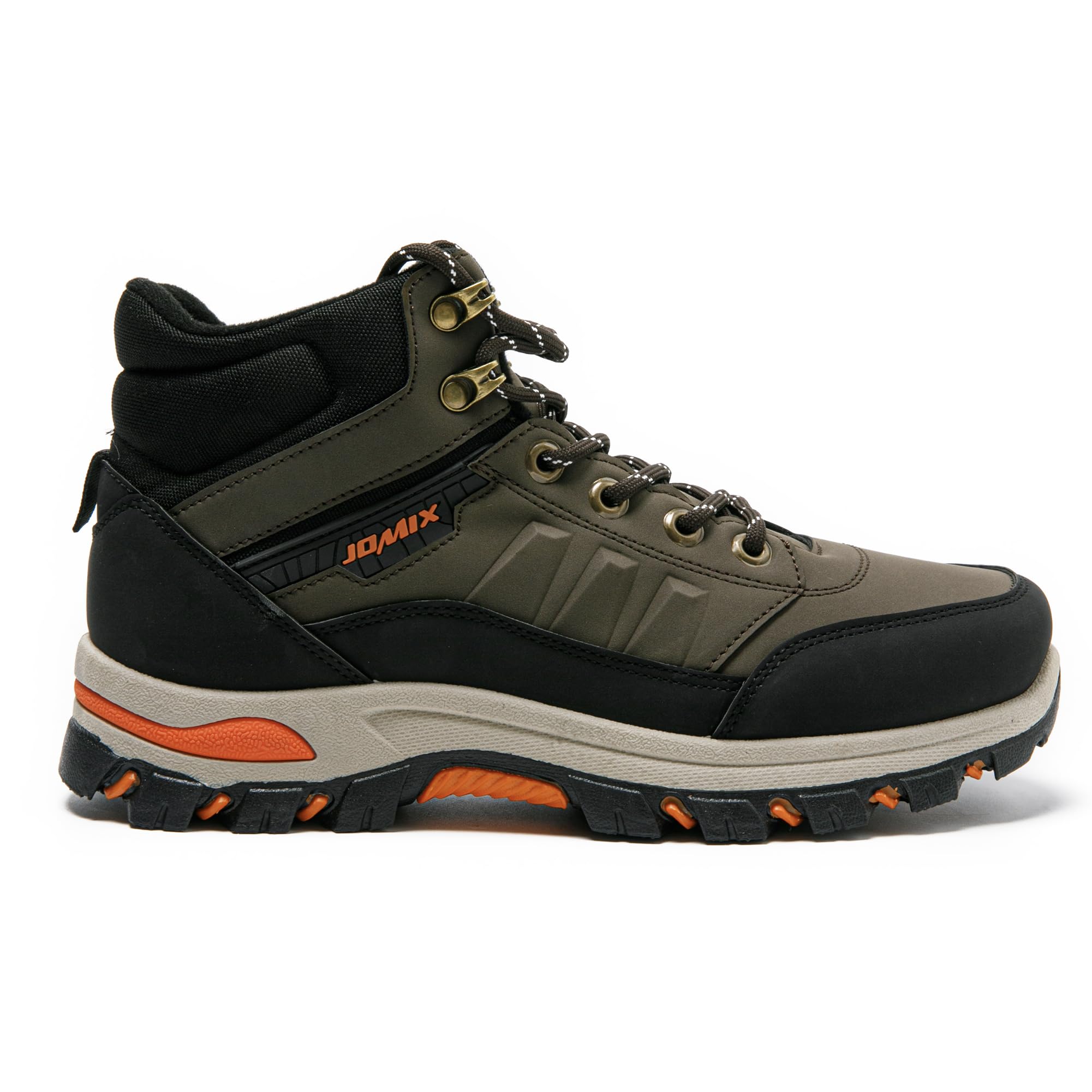 JOMIX Scarpe Trekking Uomo Invernali Antiscivolo Scarponcini da Montagna Hiking Outdoor Leggeri e Resistenti Scarpe Uomo Caviglia Alta per Escursionismo Campeggio e Casual