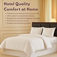 Vista 2 de Superity Ropa de Cama de Lujo de Calidad Hotelera Tamaño King – 100% Algodón Suave y Cómodo – Diseñado para Edredón Tamaño King – 200 Hilos – Cierre