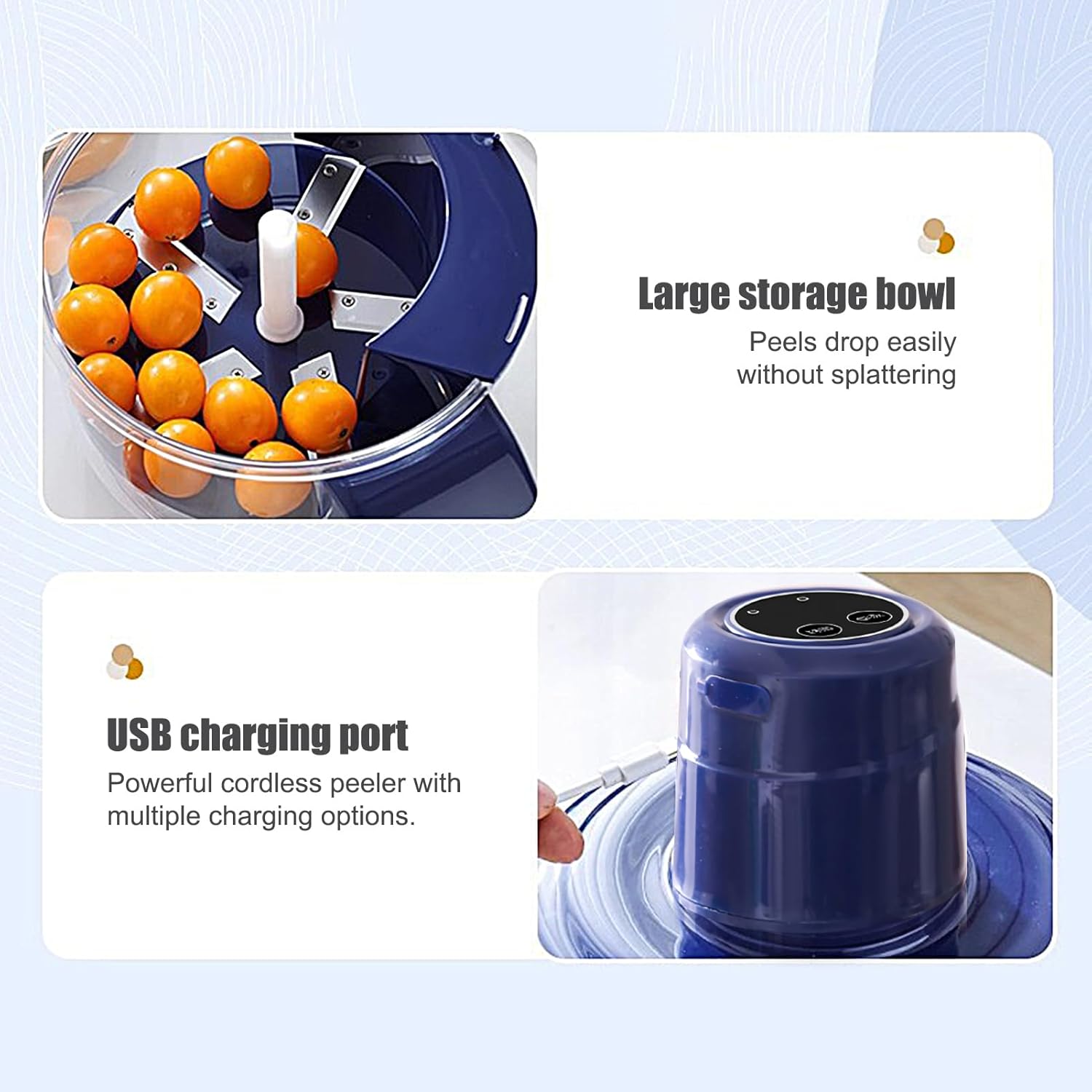 Grape Peeling Machine - Automatic Grape Peeler | Compact Kitchen Gadget Fruits Skin Remover Tool with USB Charging, Kitchen Gadget for Blueberries Garlic Tomato Salad Making