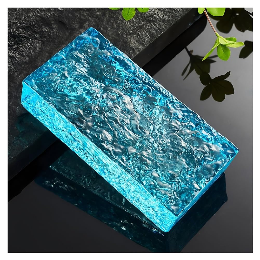 Blok szklany | Wielokolorowe wiele rozmiarów do renowacji domu biurowego: dekoracja przestrzeni(Blue,200x50x50mm)