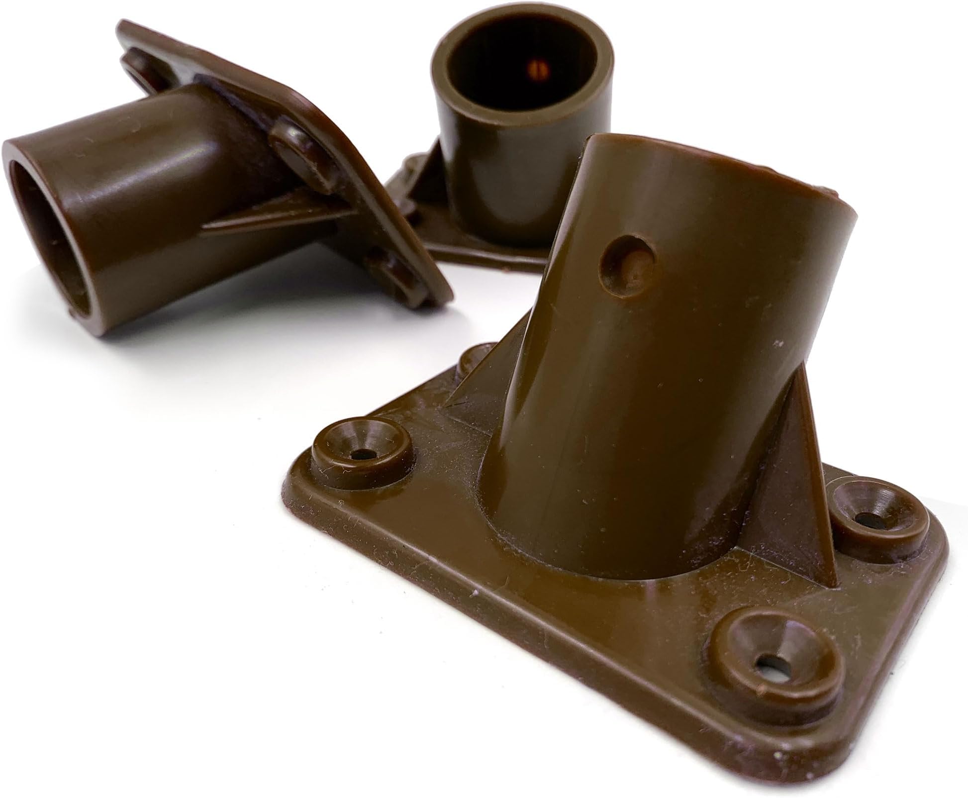TDBS 3-Pack Plastic Broom Bracket, Heavy Duty, 1 1/8” Broom Head Bracket