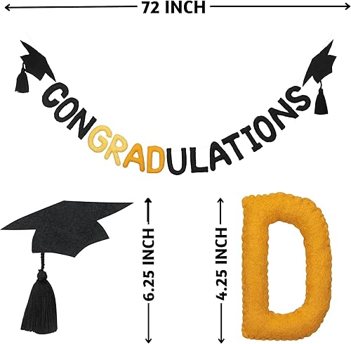 Miniatura 4 de Folkulture Guirnalda de Navidad para decoración de manto, 72 pulgadas, bola de fieltro de lana para exteriores, decoración navideña para decoración