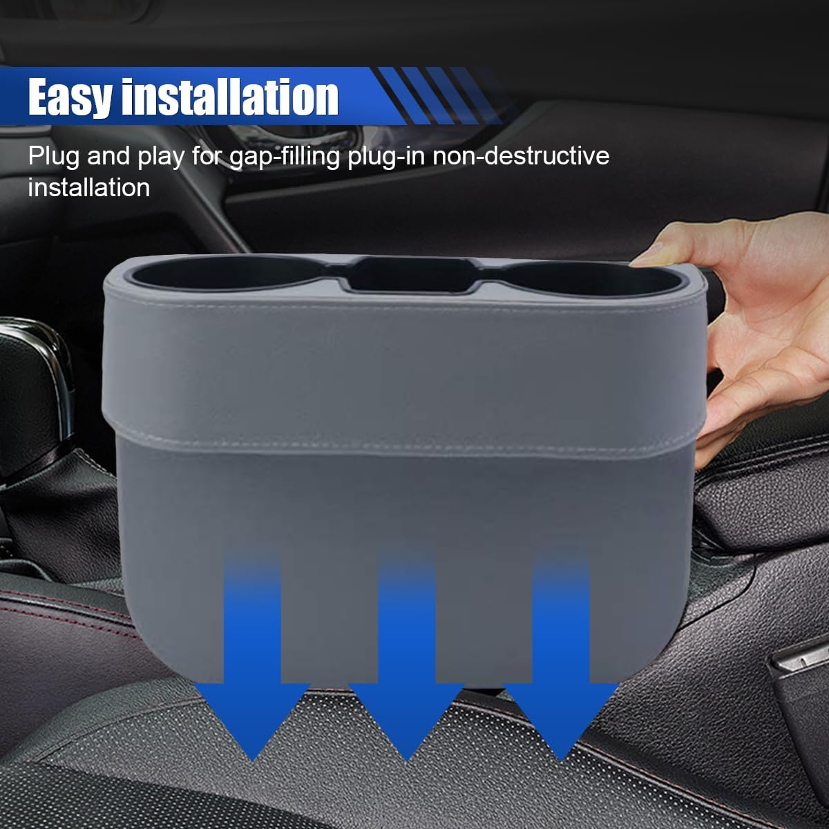 Car Cup Holder, Auto Front Seat Organizer, Multifunctal Cup Drink