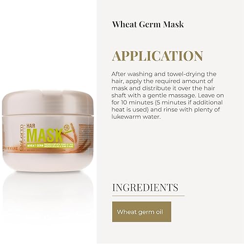Miniatura 4 de SALERM - Mascarilla nutritiva para el cabello - 6.74 Oz - con germen de trigo - para cabello seco y dañado - Hidratación profunda del cabello -