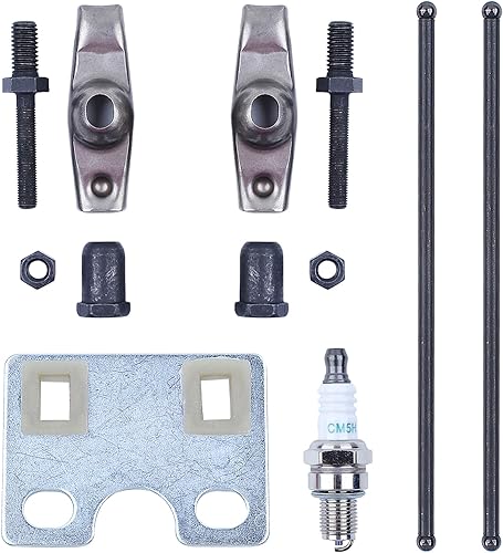 Miniatura 7 de Adefol Válvula de motor de gas Placa guía de barra de empuje brazo basculante para Honda GX340 GX390 11HP 13HP Piezas de repuesto para cortacésped