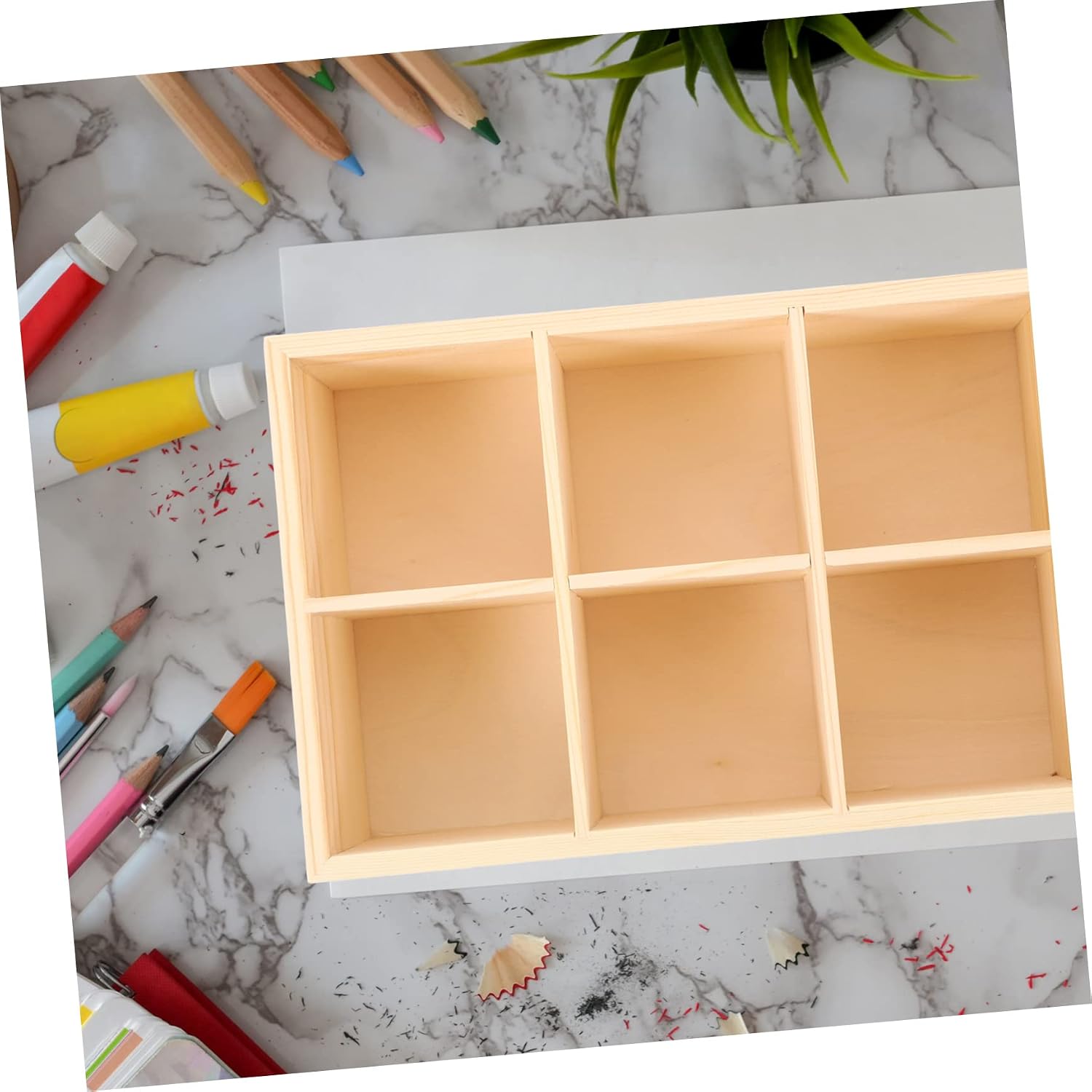 STOBOK Acrylic Marker Storage Tray Capacity Marker Organizer Holder for Desk and Art Studio Practical and Sturdy Design Pencils and Makeup Brushes Decorative Pen Stand